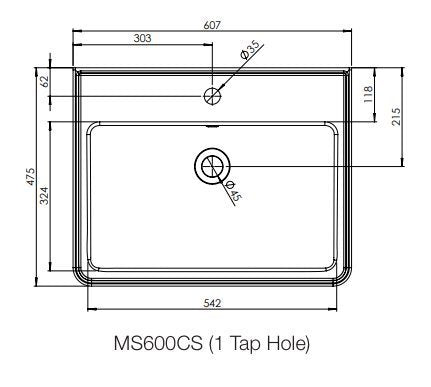 Marston Matt Dark Grey 600mm Cloakroom Unit And Basin