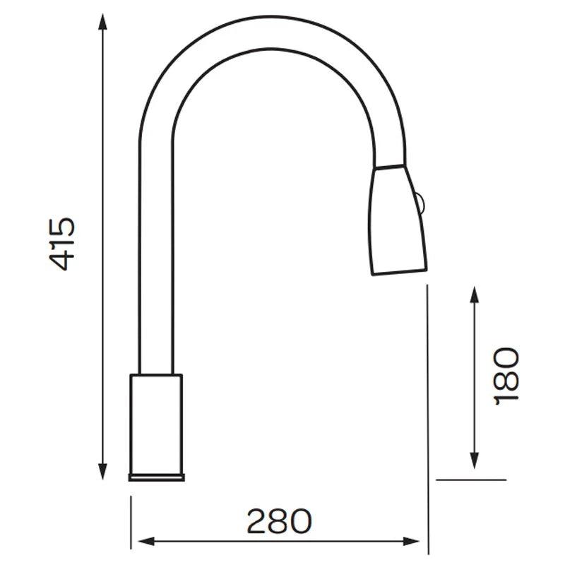 Kitchen Sink Mixer Tap With Pull Out Spray (KST003)