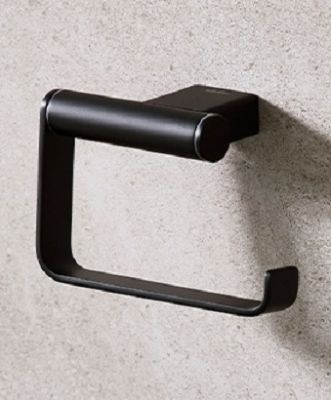 Miami Toilet Roll Holder Black (8410B)