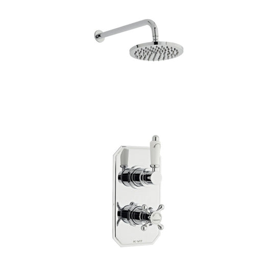 Viktory Thermostatic Shower With Fixed Overhead Drencher