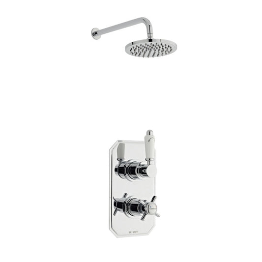 Klassique Thermostatic Shower With Fixed Overhead Drencher