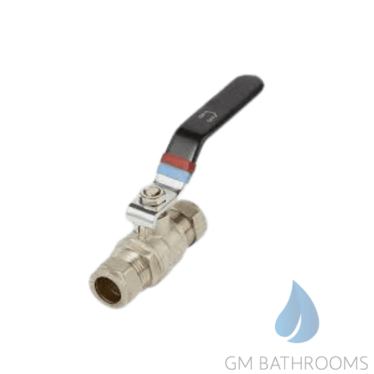 Universal Twin 15MM Lever Valves Red/Blue (LU15UNI)
