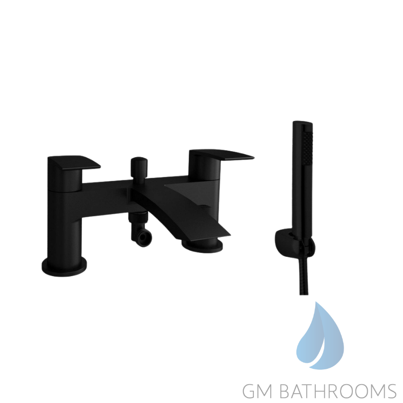 Nero Curve Bath Shower Mixer Black (TAP291CN)